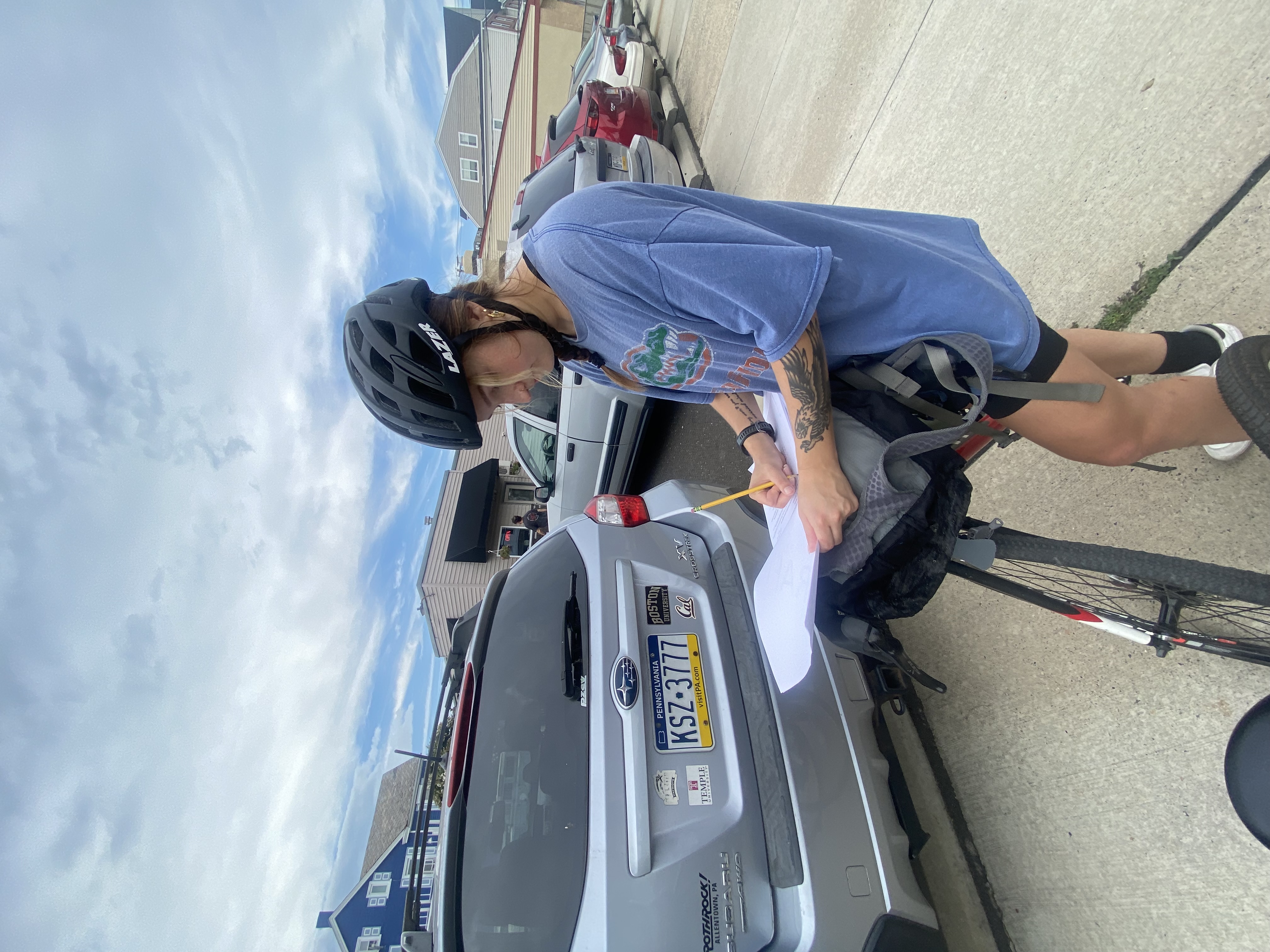 During the bike audit, we recorded data on audit forms for (1) pre-selected intersections and (2) street segments (blocks).